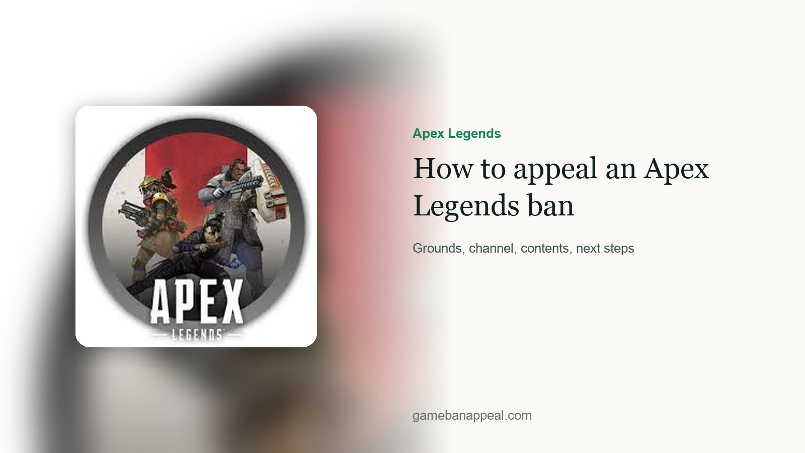 Apex Legends artwork beside the title of the guide