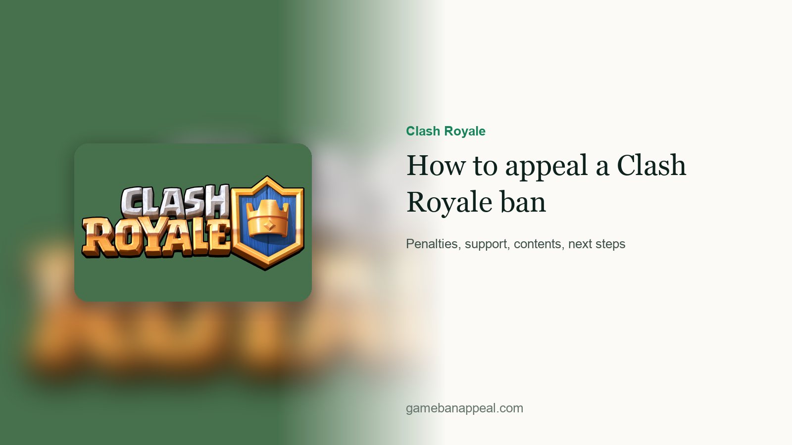 Clash Royale artwork beside the title of the guide