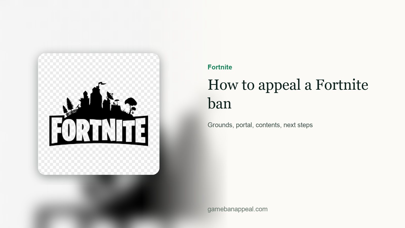 Fortnite artwork beside the title of the guide