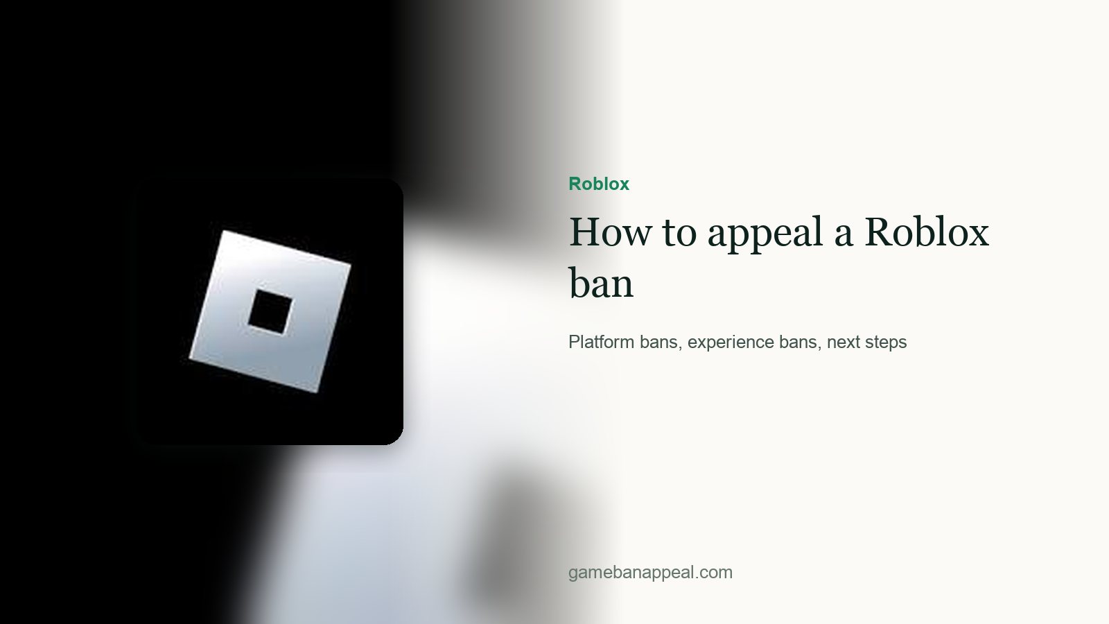 Roblox artwork beside the title of the guide